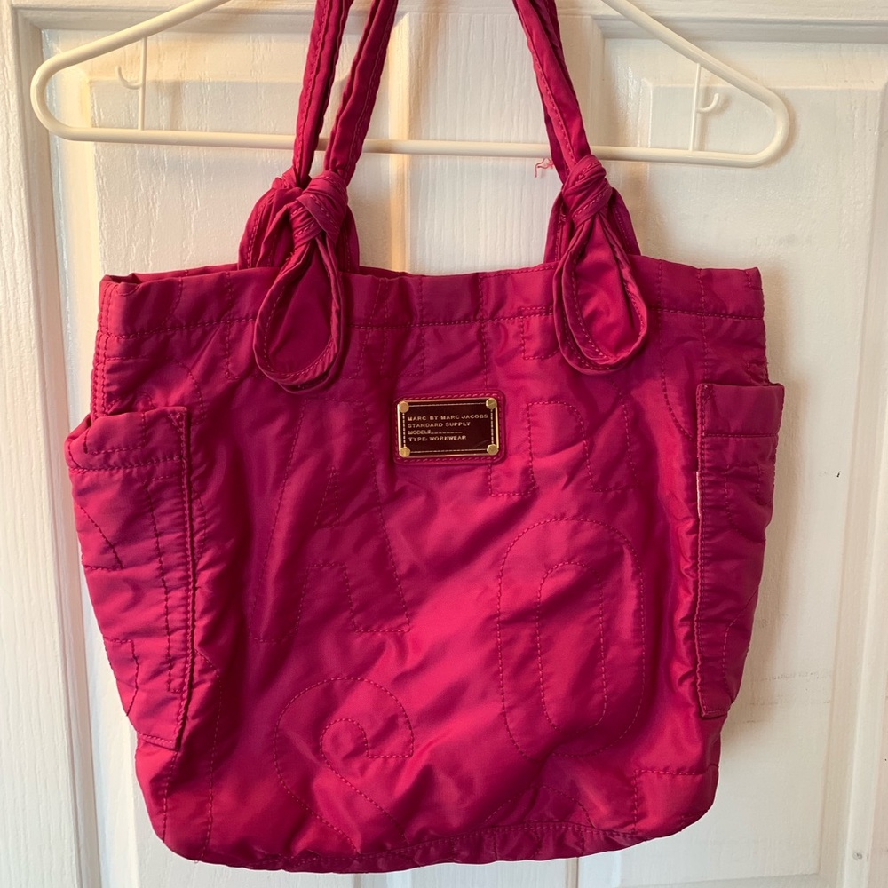 Pink Marc by Marc Jacobs Nylon Tote 11” Hx13”W